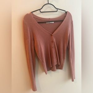 Rust/pink cardigan